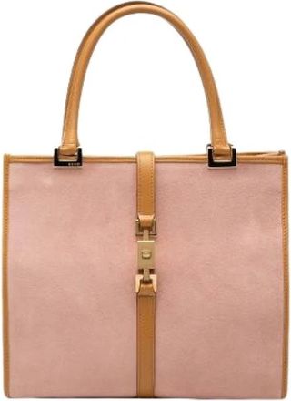 Gucci Pre-owned Jackie Handbag - Dames - Vintage Shopper - Roze - ONE Size - Leer - Vintage