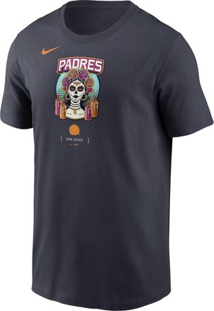 Nike San Diego Padres City Connect Large Logo Nike Mens MLB T-Shirt in Black | N1994CAPYP-SCA