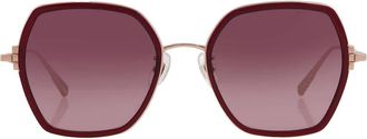 Chopard Burgundy Butterfly Ladies Sunglasses SCHL02V 08FC 54