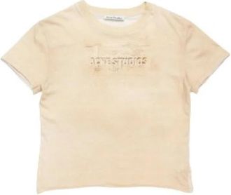 Acne Studios T-shirt Imprim&eacute; Luxe - Dames - T-shirts - Beige - S - Tops