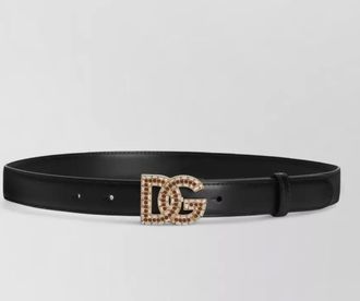 Dolce & Gabbana adjustable belt gold tone hardware loop