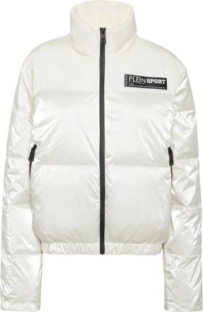 Plein Sport Nylon Bomber - Dames - Ski Jassen - Wit - XL - Nylon - Fitness
