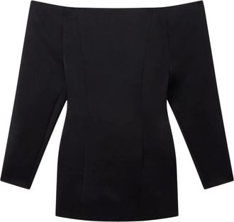 Stella McCartney Abito corto con spalle scoperte - Nero