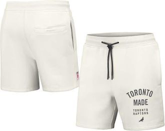 Staple Mens NBA x Staple Cream Toronto Raptors Heavyweight Fleece Shorts at Nordstrom, Size Xx-Large