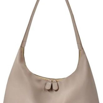 Seward Leather Hobo Bags for Women Small Soft Shoulder Purse Slouchy Tote Handbags with Double Zipper Design
