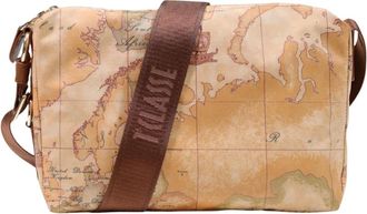 Alviero Martini 1A Classe Tassen, Dames, Bruin, ONE Size, Katoen, Geo Classic Medium Crossbody Bag