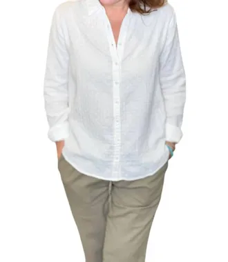 Dylan Ellis Dot Taylor Blouse In White