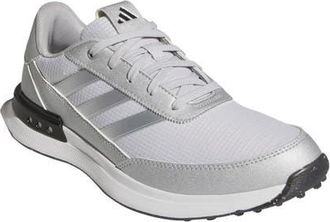 adidas S2G 24 Waterproof Spikeless Golf Shoe in Grey/Silver Met./Core Black at Nordstrom, Size 10