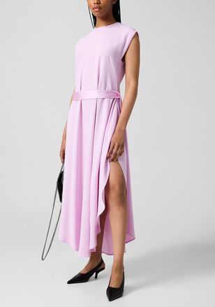Stella McCartney Womens Rounded hem reversed satin dress