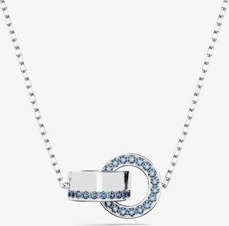 Swarovski Hollow Blue Interlocking Loop Necklace 5663504