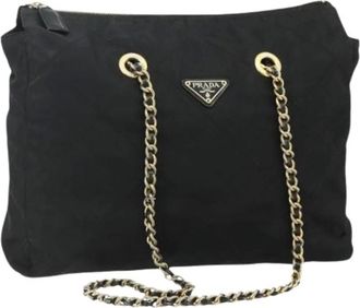 Prada Pre-owned Shoulder Bags, female, Black, Size: ONE SIZE Pre-owned Vintage Shoulder Bag