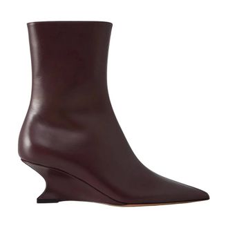 PARIS TEXAS Wedges, female, Brown, Size: 10 US Nina 50 Leather Boots