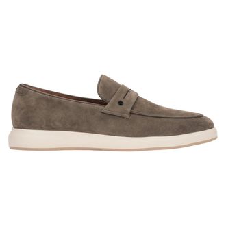 Estro & Luminara Loafers, male, Gray, Size: 11 US Velour Loafers