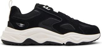 Steve Madden Mens Leather Serpent H 015 Sneakers - Black - Size UK 12