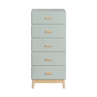 Mobili Rebecca Cajonera para ni&ntilde;os con 5 cajones de mdf verde