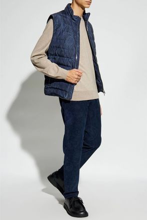 Etro Etro Mens Nude Neutrals Wool Knit - Tan - Size 2XL