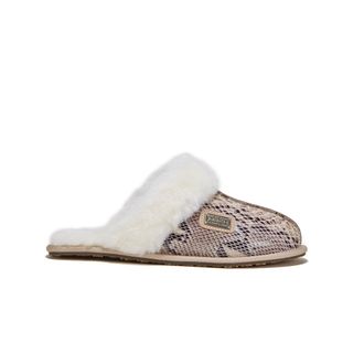 Australia Luxe Womens Closed Mule Snake Sand Sheepskin - Size UK 8.5