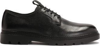 Kazar Casual heren open teen halfschoenen. Dit product valt groot uit. - Heren - Nette schoenen - Zwart - 41 EU - Leer - Schoenen