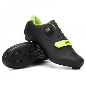 Generic Mens/Womens Cycling Shoes Breathable Professional Road Bikes Shoes Sneakers Unisex Anti-Slip Cycling Trainers Shoe with Rotating Shoelace Indoor/Outdo