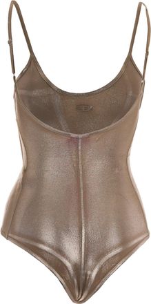 Diesel Womens Bodysuit Imyny Sandy Beige Sandy-Beige Viscose Elastane Vests & Tank Tops Sandy/beige