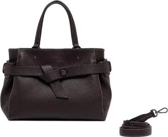 Gianni Chiarini Structured Textured Leather Shoulder Bag with Dual Handles