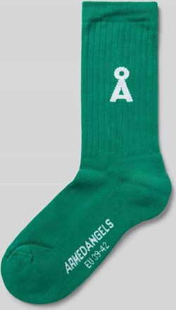 Armedangels Armedangels Socken aus Baumwoll-Mix Modell SAAMUS BOLD in Gruen, Größe 35-38