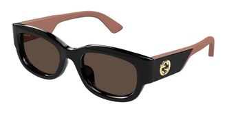 Gucci GG1667SK Asian Fit 004 Womens Sunglasses Black Size 54