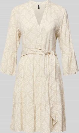 Vero Moda Tailliertes Tunikakleid aus reiner Viskose Modell MELBA in Beige, Gr&ouml;&szlig;e XL