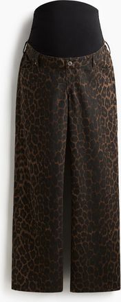 H&M MAMA Wide Jeans - Schwarz