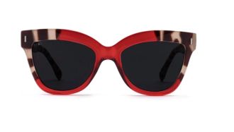 TIWI Womens Maui Recatangular Sunglasses In Tortoise/red