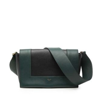 Celine Pre-owned Cross Body Bags, female, Green, Size: ONE SIZE Pre-owned The Frame Bag