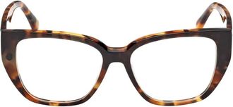 Max Mara tortoiseshell clip-on glasses - Brown