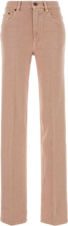 Chlo&eacute; Beige Straight High Rise Jeans