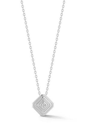 Glaze Jewelry Cubic Zirconia Diamond Pendant Necklace in Silver at Nordstrom Rack
