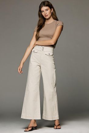 Joe's Ellia Ankle High-Rise Wide-Leg Jeans