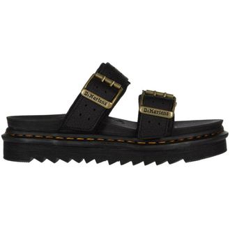 Dr. Martens Myles II Ambassador Leather Unisex Slides Sandals - Black - Size:UK 6.5