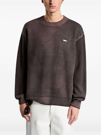 Obey Jersey con efecto spray - Knitwear - Hombre - Marr&oacute;n - XL