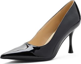 Nine West Pursee Womens Shoes Black Patent : 5.5 M, Leather