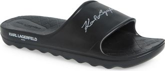 Karl Lagerfeld Signature Slide Sandal in Black at Nordstrom Rack, Size 10