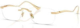 Ferrari 54mm Rectangle optical glasses in Gold at Nordstrom