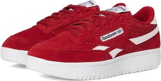 Reebok Lifestyle Club C Double Revenge Womens Shoes Flashred/Black/Footwear White : 10.5 B - Medium, Leather