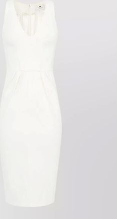 Elisabetta Franchi silk nylon knee length fitted dress
