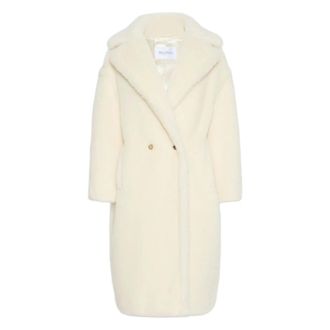 Max Mara Teddy Bear Icon Coat - Dames - Mantels - Wit - Maat: M Zijde