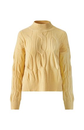 Astrid Womens Buttercup Cup Sweater In Yellow