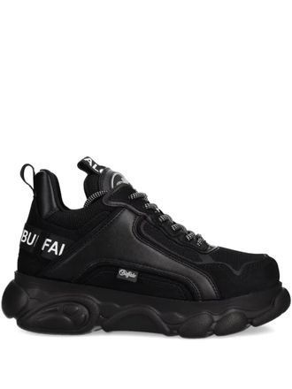Buffalo Sneakers met chunky zool - Zwart