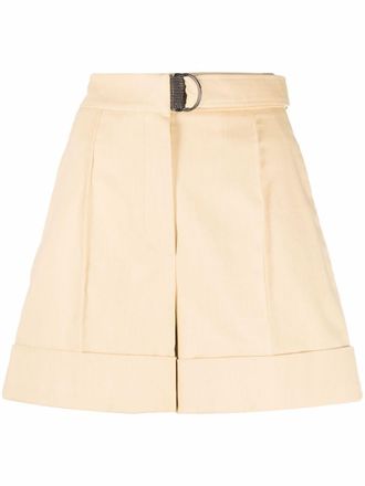 Brunello Cucinelli High waist shorts - Beige