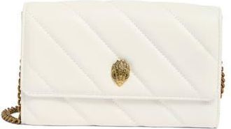 Kurt Geiger Soho Chain Wallet Crossbody Clutch in White at Nordstrom Rack