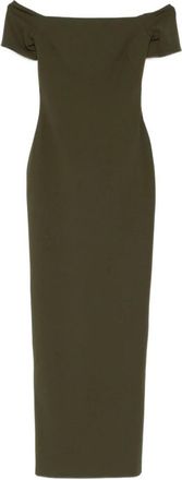Solace London Nile Maxi Jurk - Dames - Maxi kleedjes - Groen - S - Polyester - Kleedjes