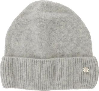 Helen Kaminski vivian Grey Beanie With Logo Plaque Detail On The Front In Cashmere Woman