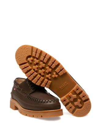 Bally lace-up leather derby shoes - Brown